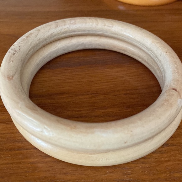 VTG Set of 10 Wooden & Plastic Bangles - Picture 7 of 11